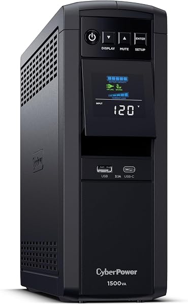 CyberPower CP1500PFCLCD PFC Sinewave UPS Battery Backup and Surge Protector | 15