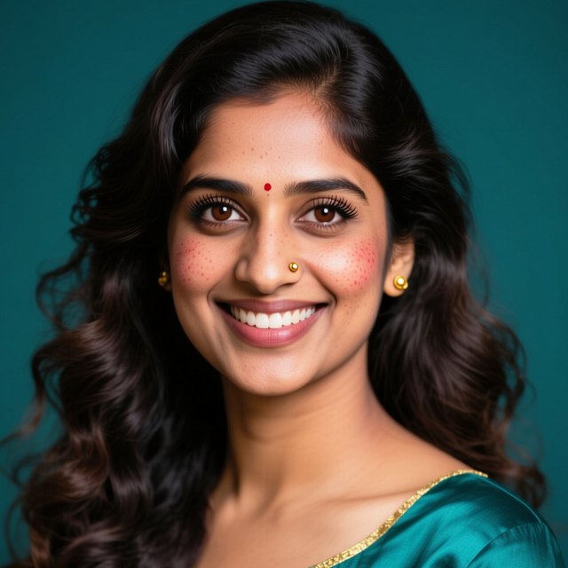 Portrait of Priya Raman, AI assistant at AI Universe City